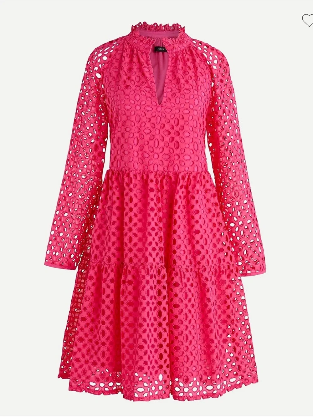 NWT J Crew Tall tiered popover dress in embroidered eyelet